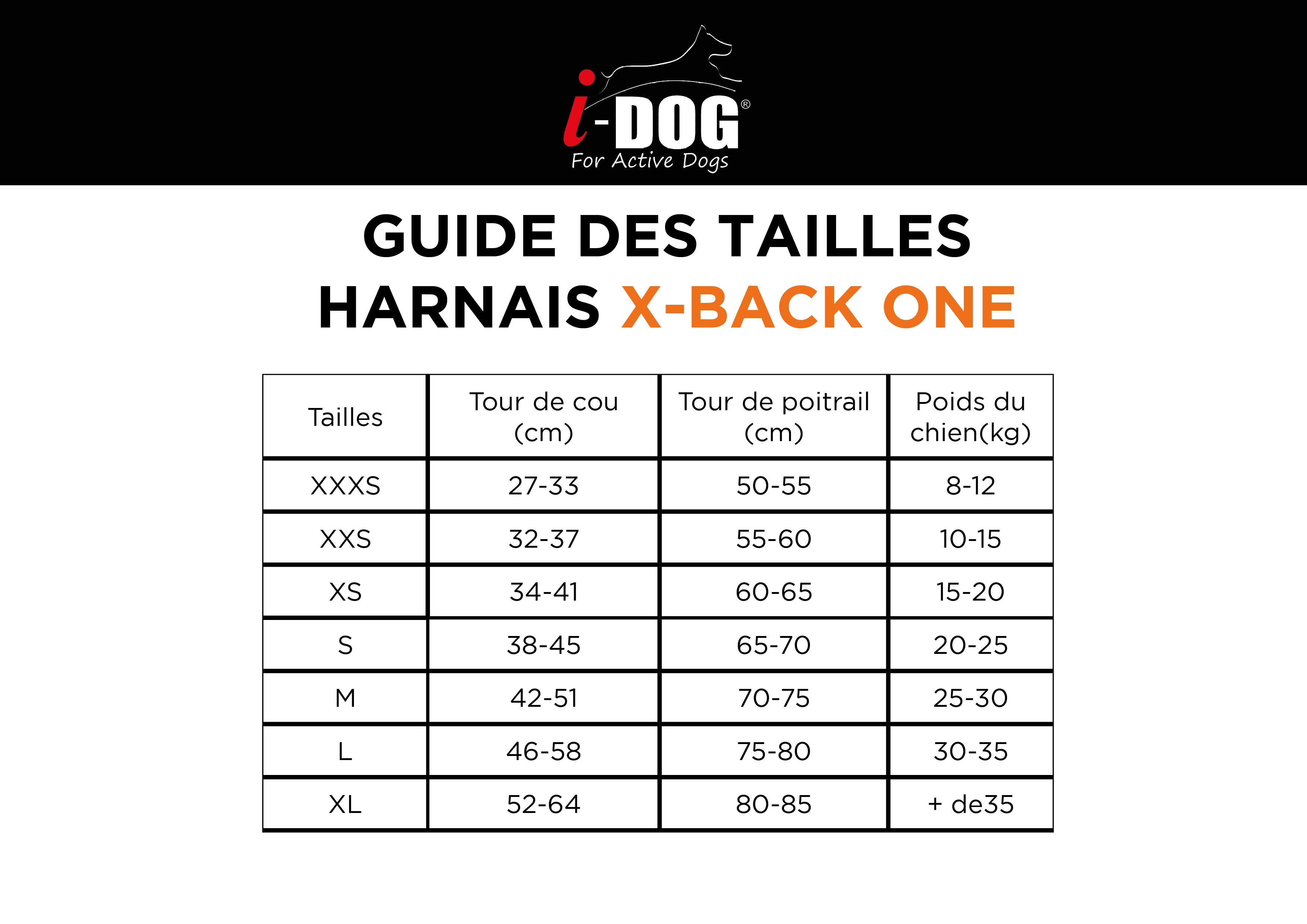 I-Dog X-Back One 2.0 - Harnais pour chien